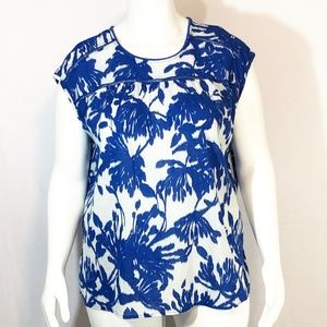 St. John's Bay Print Cap Sleeve Top